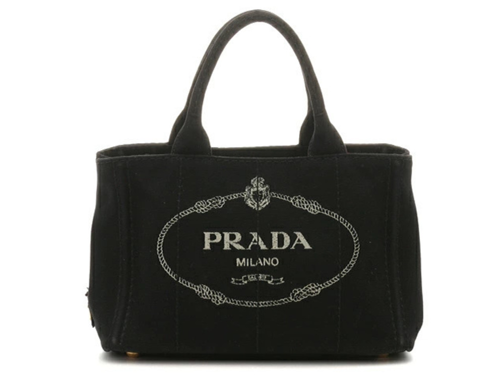 Prada Canapa handbag canvas black